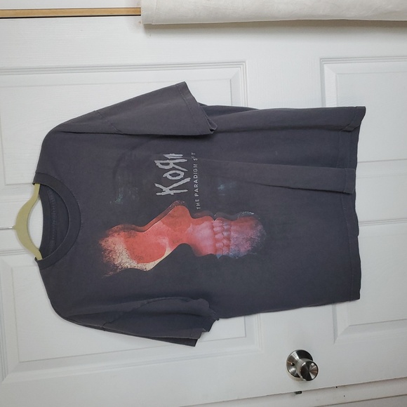 Vintage KORN The Paradigm Shift Band T-Shirt Size Extra Large Grey💀🕺